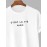 Men's Short Sleeve Crew Neck C'EST LA VIE PARIS Letter Printed Casual Summer T-shirt